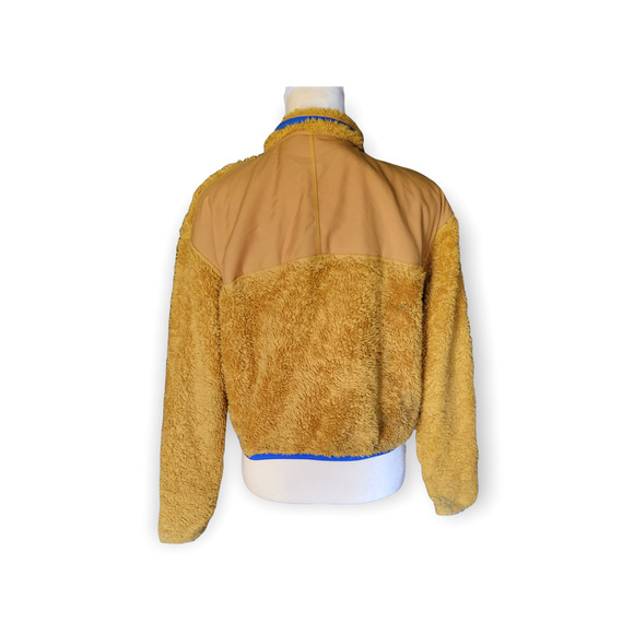 Nike Teddy Bear Sherpa Cropped Pullover Jacket Size L - Picture 3 of 9